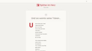 Splitter im Herz